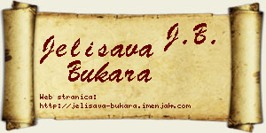 Jelisava Bukara vizit kartica